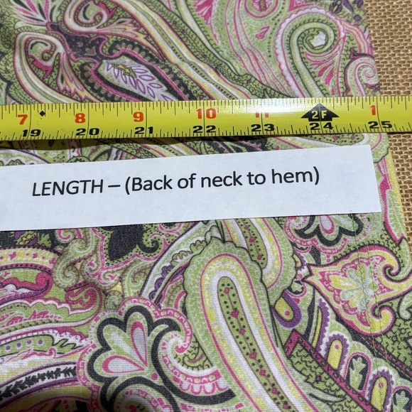 Talbots Women's Sleeveless Ruffle Paisley Top Blouse Sz L Casual Office Business - Picture 6 of 6